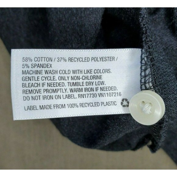 Goodfellow And Co. Small Loring Polo Railroad Gray 1/4 Button Shirt - Picture 11 of 12